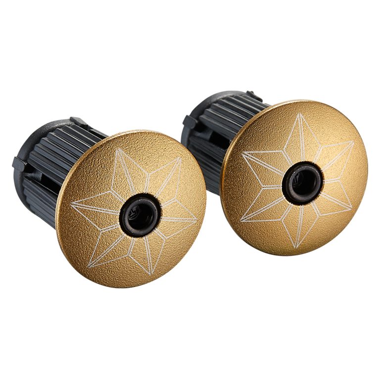 Supacaz Super Sticky Kush Star Fade Tape with Ano Gold Plugs