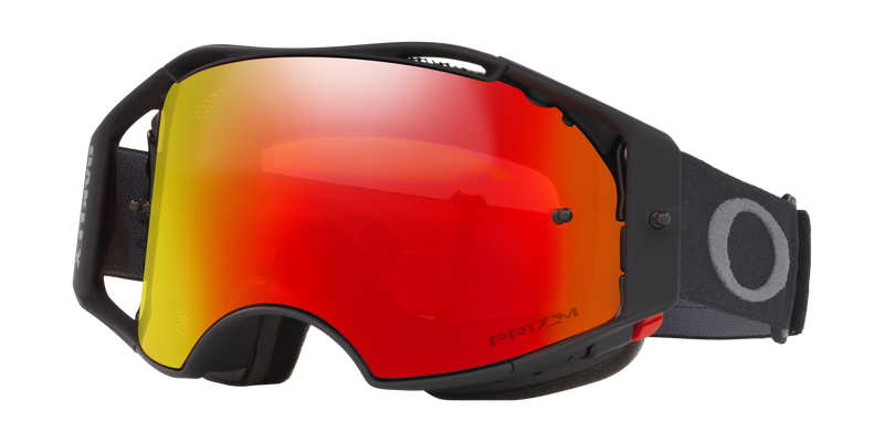 Oakley Airbrake Unisex MTB Goggles - Front view, showcasing Factory Lite Vent mesh for airflow and protection