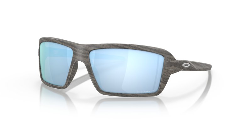 Oakley Cables Rectangular Men Lifestyle Sunglasses with Prizm Lens Woodgrain