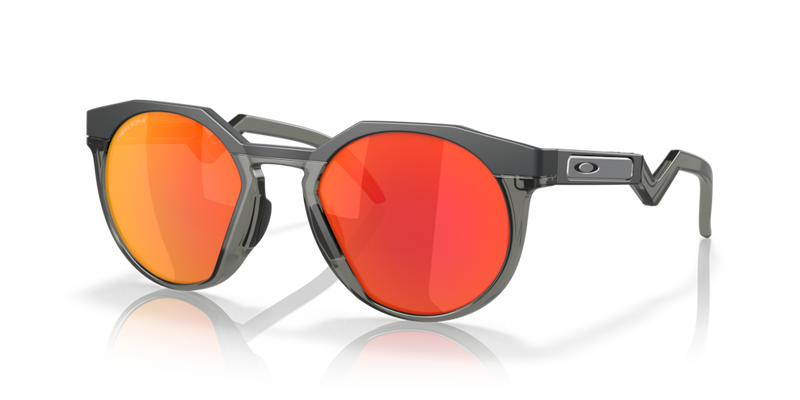 Oakley HSTN Unisex Lifestyle Sunglasses Matte Black Red Lenses
