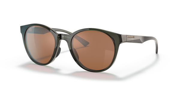 Oakley Spindrift Unisex Lifestyle Sunglasses - Front view, showcasing trendy round silhouette and no-slip nosepads