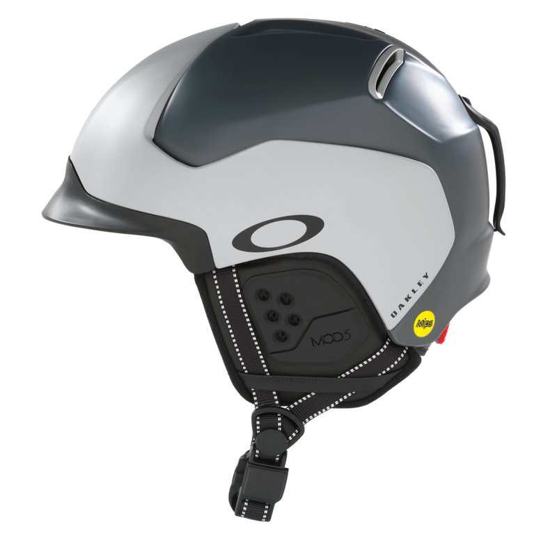 Oakley MOD5 Mips Unisex Snow Ski Winter Helmet in action on a snowy mountain Matte Grey 1