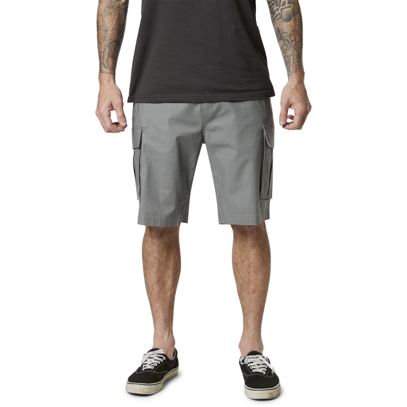 Fox Racing Mens Slambozo 2.0 MTB Shorts - Durable and comfortable mountain biking shorts Pewter