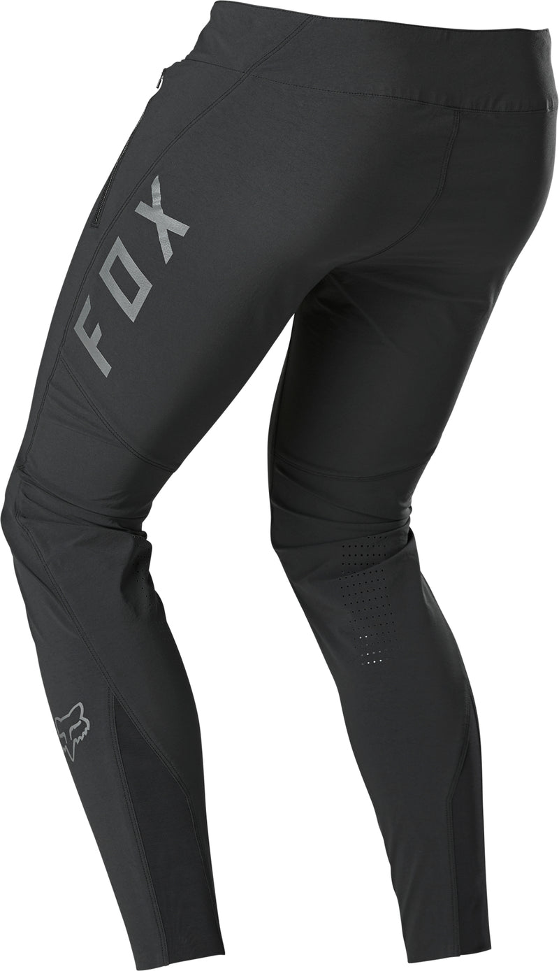 Fox Racing Men Flexair Mountain Bike Pant in action on a trail Black Back