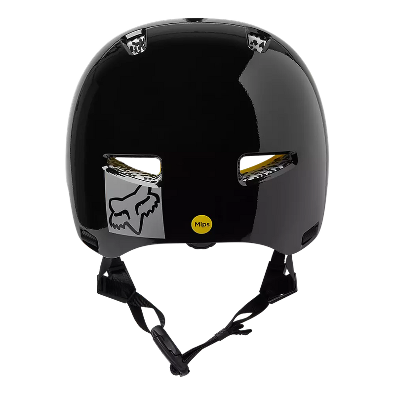 Fox Racing Unisex Flight Pro Helmet - Front view, showcasing MIPS technology and 360 fit system Black 6