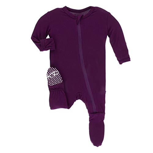 KicKee Pants Bamboo Solid Footie with Zipper