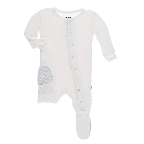 KicKee Pants Bamboo Solid Footie with Snaps 