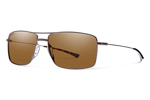 Smith Optics Turner Sunglass, Matte Brown Frame ChromaPop Polarized Brown Lens