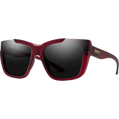 Smith Optics Dreamline ChromaPop Polarized Sunglasses, Matte Crystal Deep Maroon Frame ChromaPop Black Lens