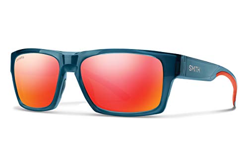 Smith Outlier 2 Sunglasses, Crystal Mediterranean Frame ChromaPop Red Mirror Lens