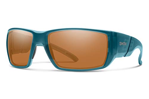 Smith Transfer XL Chromapop Polarized Sunglasses, Matte Crystal Deep Forest Frame ChromaPop Polarized Copper Lens