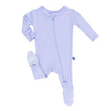 KicKee Pants Bamboo Solid Footie with Zipper