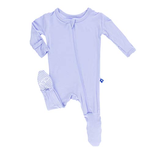 KicKee Pants Bamboo Solid Footie with Zipper