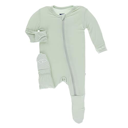 KicKee Pants Bamboo Solid Footie with Zipper