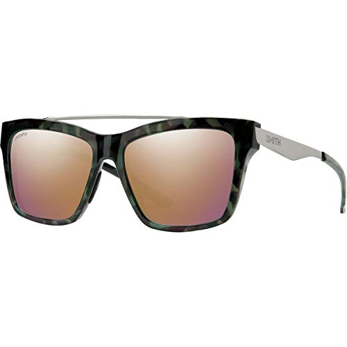 Smith Optics The Runaround ChromaPop Polarized Sunglasses, Camo Tort Frame ChromaPop Polarized Rose Gold Lens