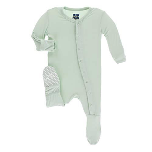 KicKee Pants Bamboo Solid Footie with Snaps 