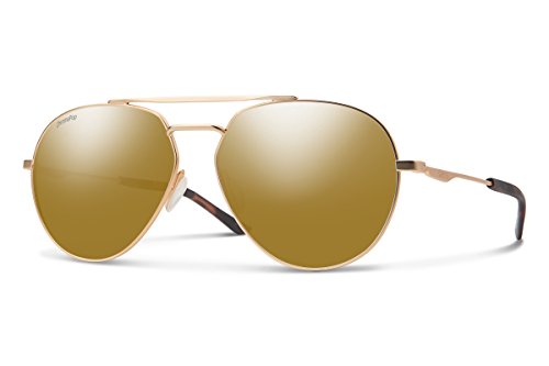 Smith Westgate Chroma Pop Polarized Sunglasses, Matte Rose Gold Frame ChromaPop Bronze Lens