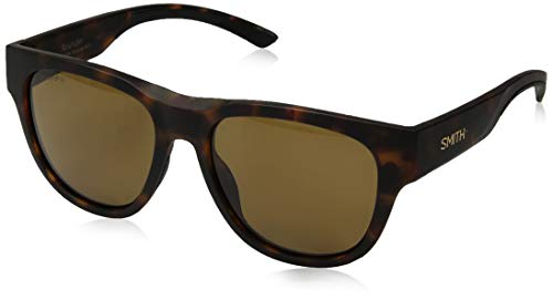 Smith Rounder ChromaPop Polarized Sunglasses, Matte Tortoise Frame ChromaPop Polarized Brown Lens