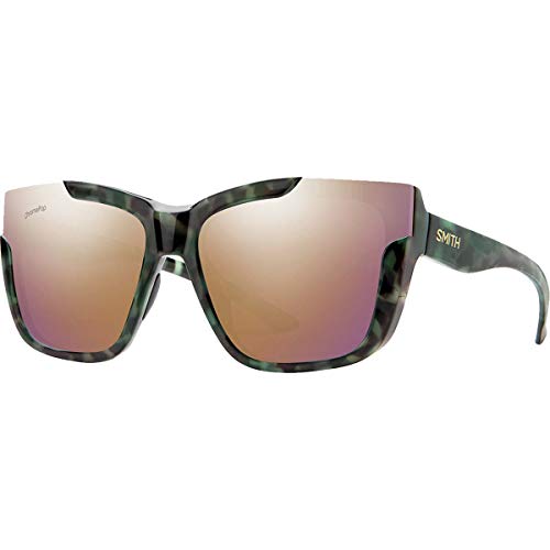 Smith Optics Dreamline ChromaPop Polarized Sunglasses, Camo Tort Frame ChromaPop Polarized Rose Gold Lens