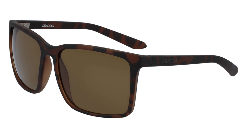 Dragon Alliance Montage Sunglasses, Matte Tortoise Frame Bronze Lens