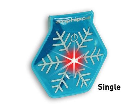 Amphipod Vizlet LED Snowflake Wearable Reflector (Single) - New Day Sports