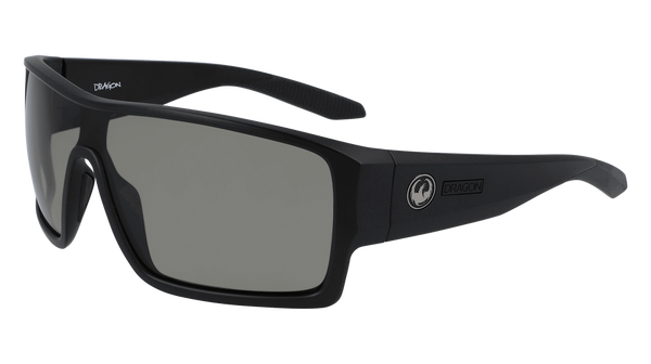 Dragon Alliance Flash LL Polar Sunglasses, Matte Black Frame LL Smoke Polar Lens