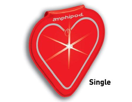 Amphipod Vizlet LED Heart Wearable Reflector (Single) - New Day Sports