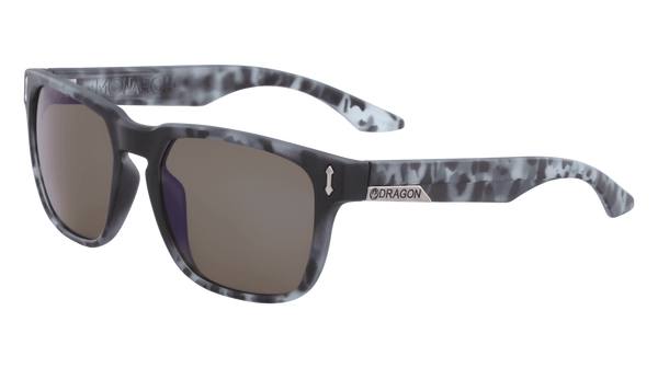 Dragon Alliance Monarch Ion LL Sunglasses, Matte Midnight Tortoise Frame LL Blue Ion Lens