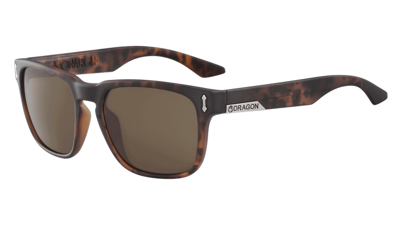 Dragon Alliance Monarch LL Polar Sunglasses, Matte Tortoise Frame LL Brown Polar Lens