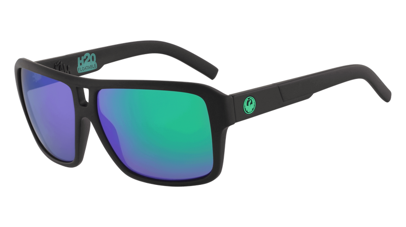 Dragon Alliance The Jam LL H2O Sunglasses, Matte Black H2O  Frame LL Petrol Polar Lens