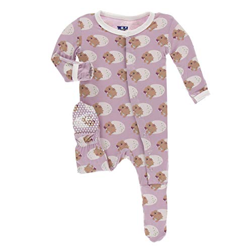 Kickee Pants Bamboo Print Footie with Snaps