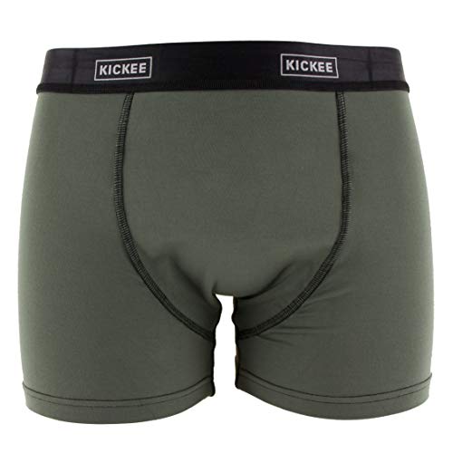 KICKEE Solid Men Bamboo Boxer Brief Underwear