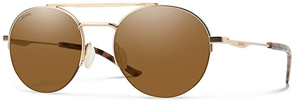 Smith Optics Transporter ChromaPop Sunglasses Matte Gold Frame Polarized Brown Lens