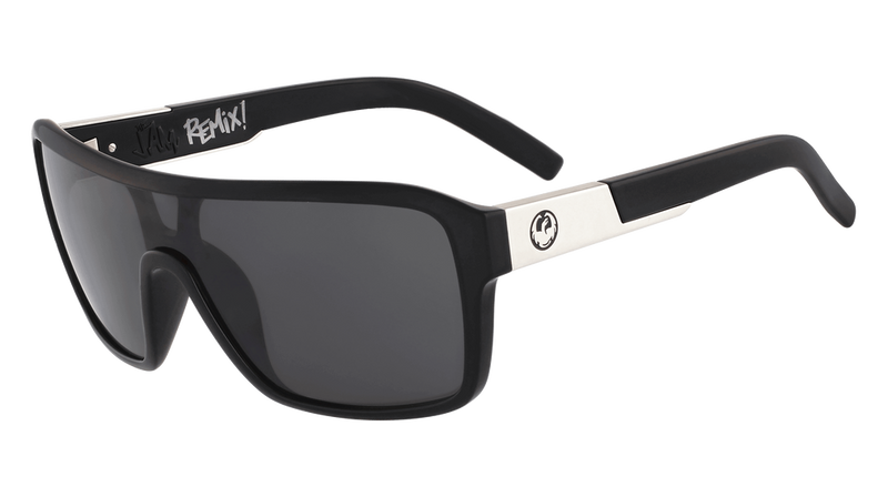 Dragon Alliance Remix LL Sunglasses Black Frame Smoke Lens