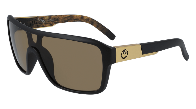 Dragon Alliance Remix LL Sunglasses, Matte Black Lynxxx Frame LL Brown Lens