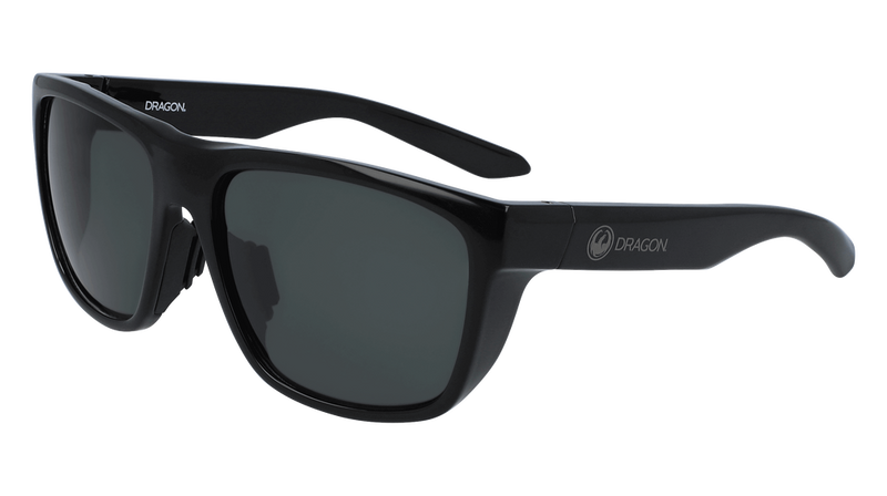 Dragon Alliance Aerial LL Polar Sunglasses, Black Frame LL Smoke Polar Lens