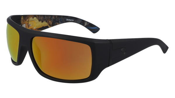Dragon Alliance Vantage LL Polar Sunglasses, Matte Black Clark Little Frame LL Orange Ion Polarized Lens