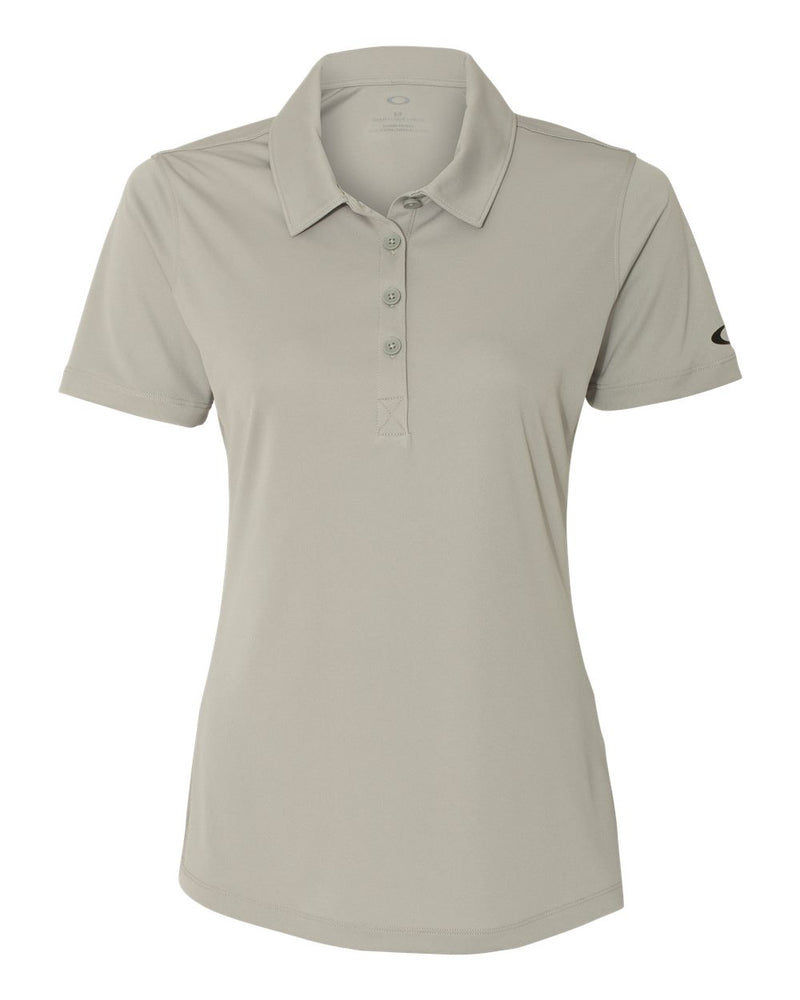 Oakley Crestible Women Solid Golf Polo Grey