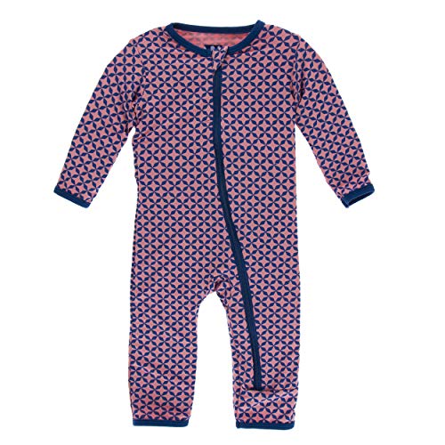 KicKee Pants Bamboo Print Coverall with Zipper