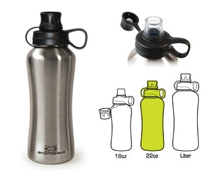Amphipod PURErun Stainless Steel Bottle (22 oz.) - New Day Sports