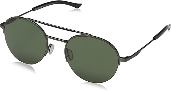 Smith Optics Transporter ChromaPop Sunglasses Matte Dark Ruthenium Frame Gray Green Lens