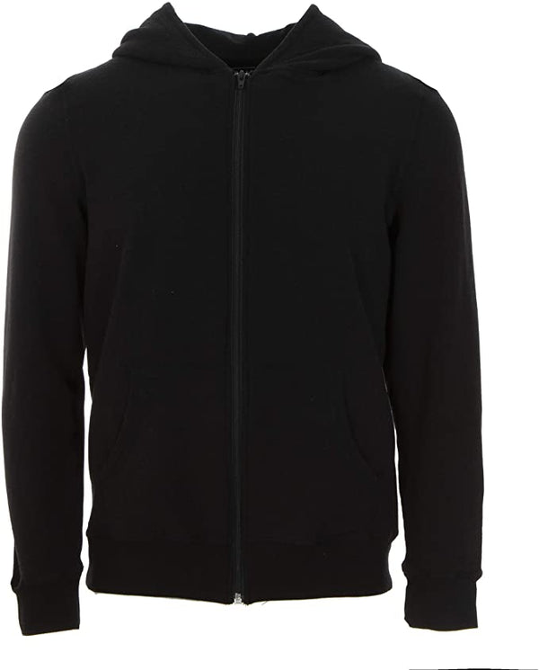 KICKEE Solid Men’s Fleece Hoodie, Super Soft Zip Up, Made from Viscose from Bamboo
