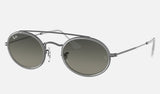 Ray-Ban Oval Double Bridge Unisex Lifestyle Sunglasses