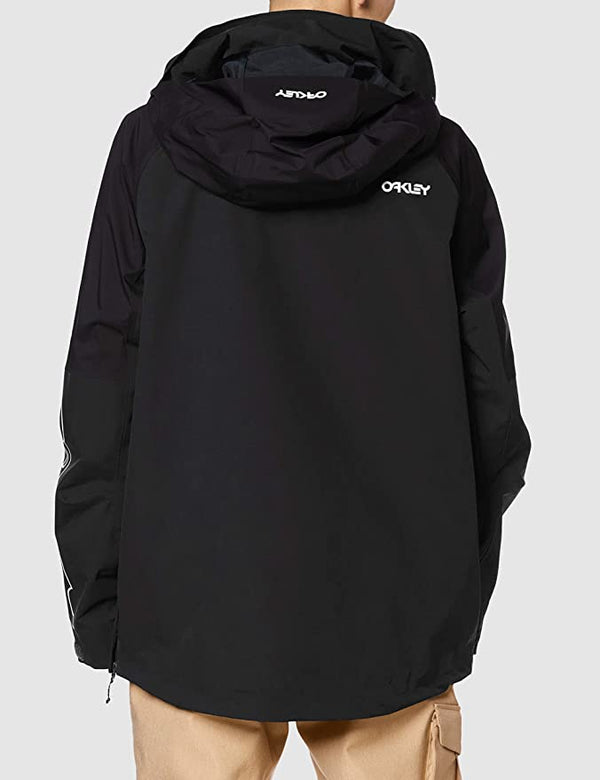 Oakley Tnp Lined Shell Anorak Men Snow Jacket - Blackout / Extra Large