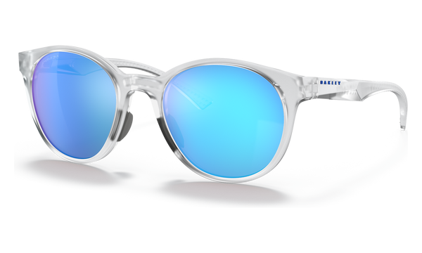 Oakley Spindrift Unisex Lifestyle Sunglasses - Front view, showcasing trendy round silhouette and no-slip nosepads