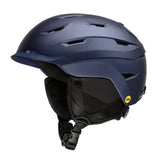 SMITH Liberty MIPS Women's Winter Helmet - Front view, showcasing hybrid shell design and adjustable vents navy