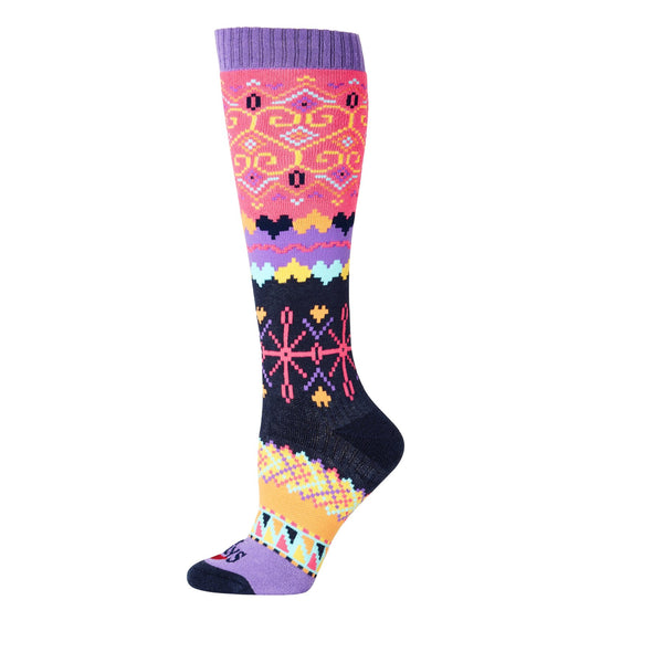 Hot Chillys Womens Winter Pixel Mid Volume Sock