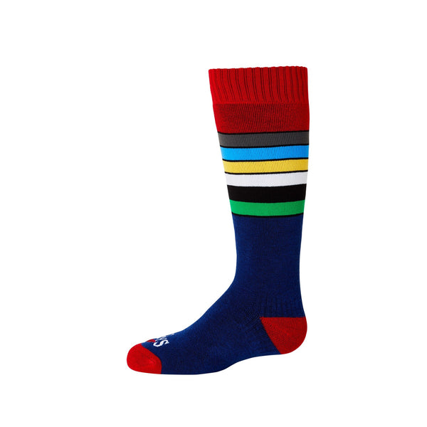 Hot Chillys Youth Retro Stripe Mid Volume Sock