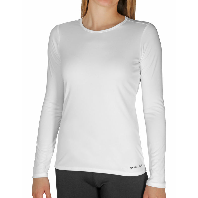 Hot Chillys Women Peachskins Solid Crewneck