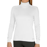 Hot Chillys Women Peach Skins Solid T-Neck Lightweight Relaxed Fit Base Layer